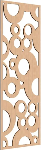 Miniatura 52 de Farwell Paneles de pared decorativos de madera con calado, 13 3/8 pulgadas de ancho x 34 3/8 pulgadas de alto x 1/4 de alto, roble rojo rojo