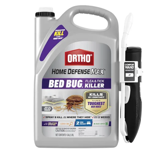 Miniatura 17 de Ortho Home Defense Max Bed Bug & Flea Killer Powder – Pulgas y chinches en polvo, aplicar a grietas y grietas en marcos de cama y de ventana Aerosol
