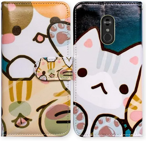 Miniatura 12 de Bcov Funda para LG Stylo 4/LG Stylo 4 Plus, color verde pájaro negro con tapa y ranura para tarjeta de crédito, soporte para tarjeta