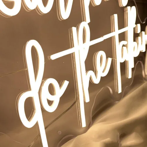 Miniatura 4 de Letrero de neón con luz LED de 20 pulgadas de Let Your Hair Do The Talking Beauty Salon Room de salón de belleza, decoración de pared hecha a mano