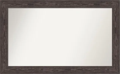 Miniatura 542 de Amanti Art Espejo personalizado, espejo de baño negro puente, espejo de pared o espejo de tocador de baño sobre el fregadero (26 x 26 pulgadas)