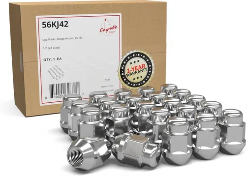 Miniatura 7 de Wheel Accessories Parts 20 tuercas hexagonales de 1/2 a 20 roscas de 4.40 pulgadas de largo, cromadas de 7/8 pulgadas y 13/16 pulgadas, para Chevy