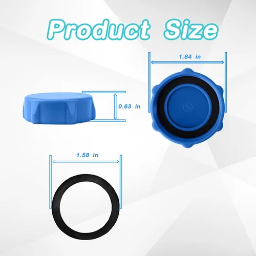 Miniatura 2 de P01006 - Cubierta de válvula de drenaje compatible con piscinas Coleman P6H1158ASS16 y Bestway, cubierta de válvula de drenaje de piscina, azul