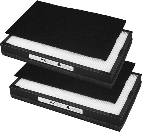 Miniatura 7 de Filtro HEPA de repuesto tamaño A2, compatible con dispositivos purificadores de aire Filtrete FAP-C02-A2, FAP-C03-A2, FAP-T03-A2, parte #1150101