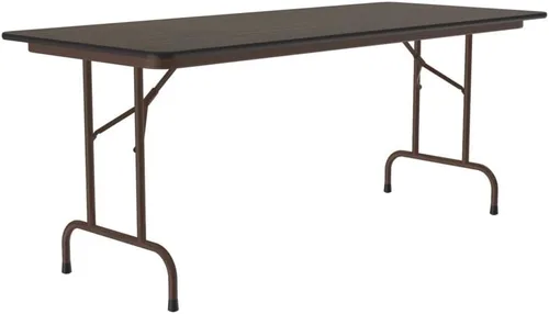 Miniatura 6 de Correll - Mesa plegable de utilidad resistente, parte superior de melamina, fabricada en Estados Unidos, delantal de acero fuerte, 24 x 60 pulgadas