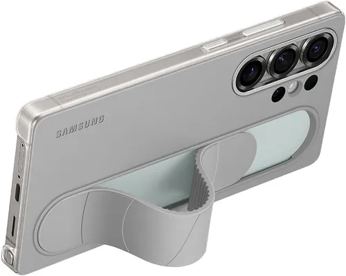 Miniatura 4 de Samsung Galaxy - Funda con agarre de pie oficial para Galaxy S25 Ultra, color gris