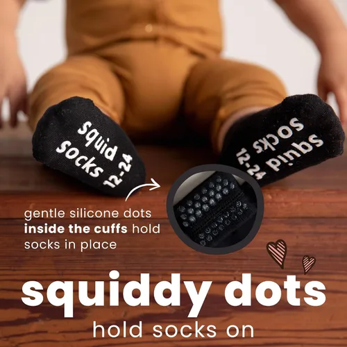 Miniatura 31 de squid socks Calcetines de viscosa de bambú 0-6M, 6-12M, 12-24M y 2T-3T Calcetines que se mantienen puestos