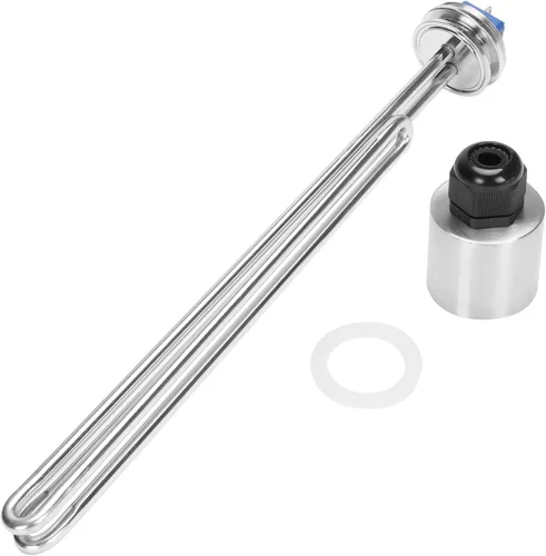 Miniatura 9 de DERNORD Calentador de agua de inmersión de acero inoxidable con elemento calefactor plegable de 1.5 pulgadas (OD50.0.197 in) (120V 1500W)