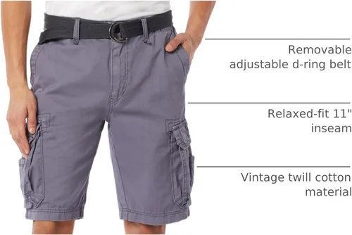 Miniatura 32 de Unionbay Survivor pantalones cortos de cargo con cinturón para hombre