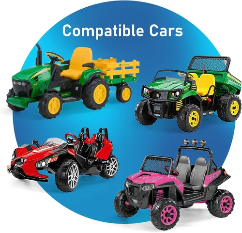 Miniatura 6 de SafeAMP Batería de repuesto y cargador de 12 voltios compatible con vehículos Peg-Perego®, paquete combinado