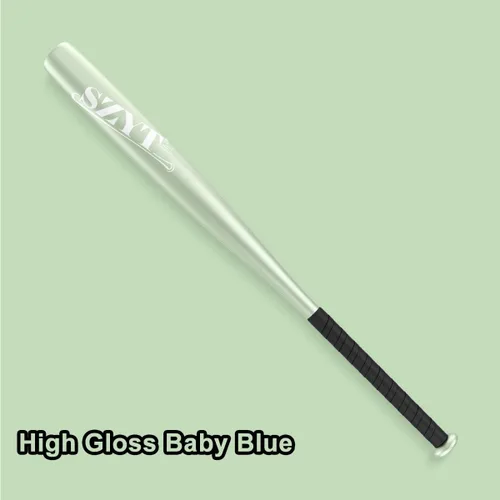 Miniatura 3 de Bate de béisbol de 32 pulgadas, bate de sóftbol, bate de T-Ball, defensa del hogar, aleación de aluminio, ligero, alto brillo Azul bebé de alto