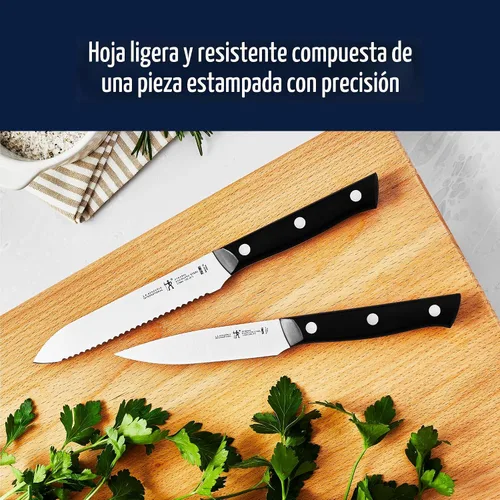 Miniatura 7 de HENCKELS Dynamic Razor-Sharp - Juego de cuchillos de cocina de 5 piezas, diseño alemán informado por más de 100 años de maestría Acero inoxidable