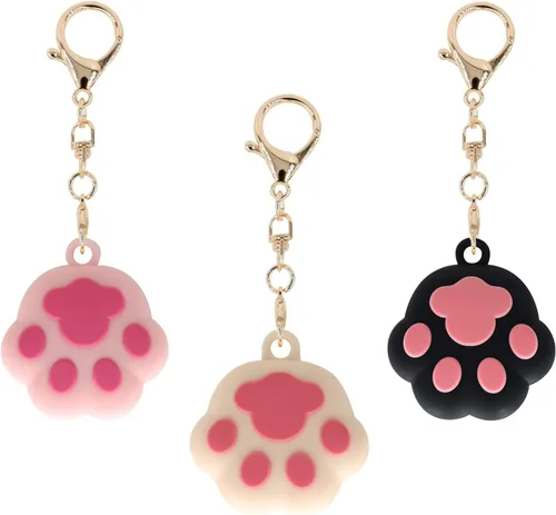 MC Fashion - Paquete de 2 llaveros de silicona con dibujos animados 3D para AirTag #4 | Soft flexible material, precise cutout fit, sturdy metal key