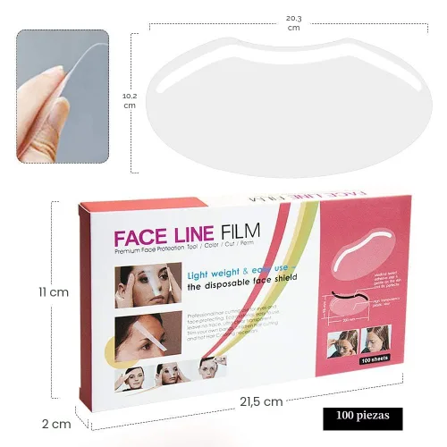 Miniatura 2 de 100 piezas de viseras protectoras faciales desechables para maquillaje Microblading, protectores faciales desechables para protección contra laca
