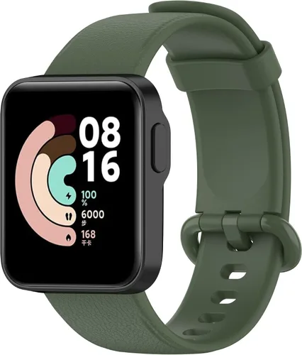 Miniatura 20 de Senter Correas de repuesto de goma suave premium de liberación rápida para Xiaomi MI Watch Lite/Redmi Watch Smart Watch Rojo