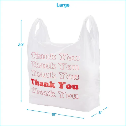 Miniatura 5 de SSWBasics - Bolsas de agradecimiento premium para camisetas - 500 - Paquete, 18" x 8" x 30", espesor de HDPE de 0.48 mil - Ideal para restaurantes