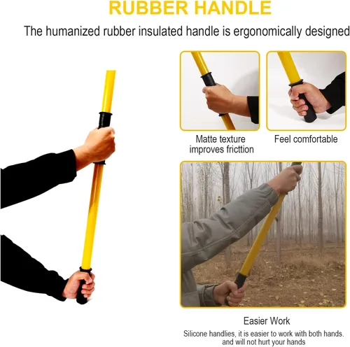 Miniatura 5 de Podadora de poste de árbol de 30 pies, mango duradero para recortar árboles, ramas manuales para herramientas de jardín, podadoras, sierras de poste