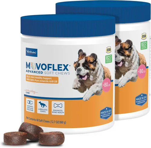 Miniatura 8 de MOVOFLEX Virbac - Suplemento de apoyo avanzado para la cadera y las articulaciones para perros pequeños, 60