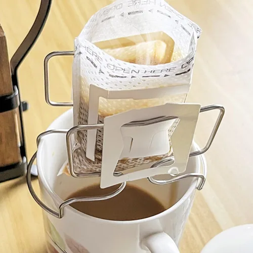 Miniatura 9 de Kichvoe Soporte de filtro de calcetín de café Soporte de filtro de goteo Soporte de filtro de café de goteo de mano