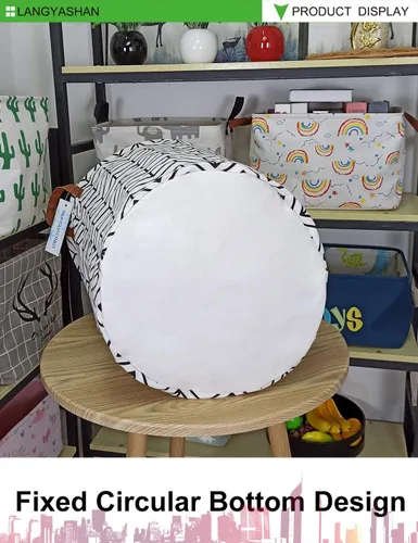 Miniatura 7 de Cesta de Ropa Sucia de Tela de Lona Plegable Organizadora para Contenedor de Almacenamiento Contenedores de Juguetes Cestas de Regalo Ropa