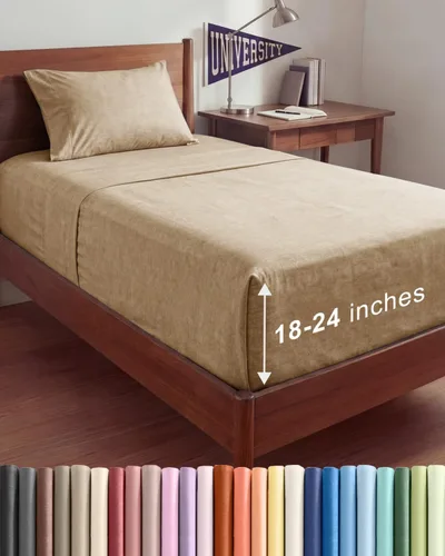 Miniatura 9 de Sábanas King divididas con bolsillos extra profundos, sábanas transpirables y refrescantes de 5 piezas, sábanas de lujo para hotel, suaves, sin 22