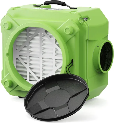 ALORAIR Depurador de aire con filtración de 3 etapas, máquina de aire negativo apilable para uso industrial y comercial, filtro de aire resistente