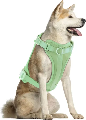 Miniatura 32 de Arnés ligero para perro sin tirones: arnés ajustable y duradero de malla transpirable con cojín suave y cómodo, para perros pequeños, medianos y Lila