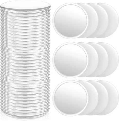 Blulu 36 espejos compactos a granel, mini espejo de bolsillo de maquillaje redondo portátil pequeño para regalos, monedero, mujeres, viajes, uso