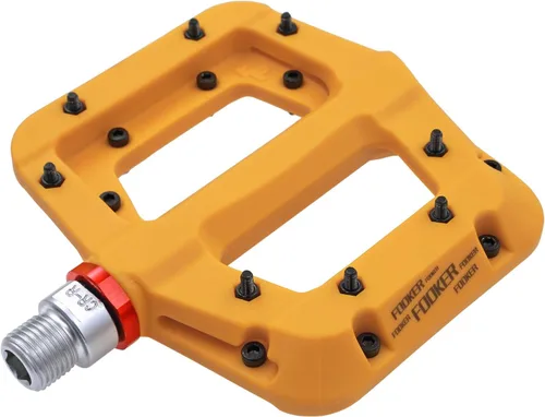 Miniatura 11 de FOOKER Pedales MTB para bicicleta de montaña, 3 rodamientos, antideslizantes, ligeros, de fibra de nailon, pedales de plataforma de bicicleta