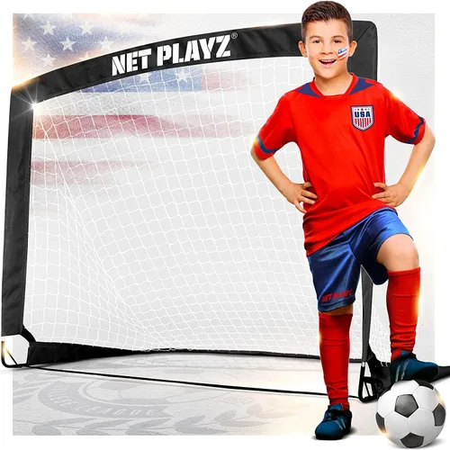 Miniatura 8 de NET Playz 4ftx3ft Easy Fold-Up Portable Training Soccer Goal, 36" D x 48" W x 36" H