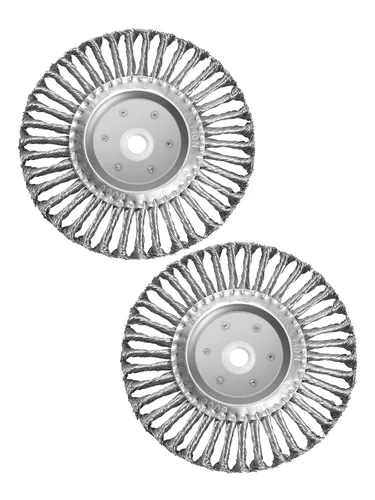 Miniatura 18 de Cepillo de rueda de alambre de banco de 6 pulgadas, alambre de acero prensado grueso, 0.012 pulgadas con eje de 5/8 pulgadas para amoladora de banco