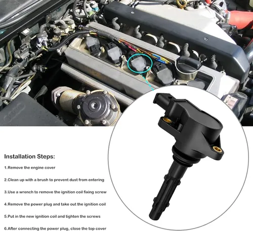 Miniatura 5 de Juego de 6 bobinas de encendido para Mercedes Benz E350 ML350 R350 C230 C280 C300 C350 SLK K350 CLK350 3.5 V6 Bobinas de encendido Bujías UF535