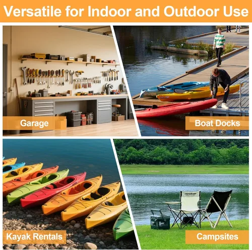 Miniatura 8 de Kayak Storage Rack, Adjustable Kayak SUP Stand, Weatherproof and Heavy Duty Surfboard Storage Rack, Hold up Kayaks, SUPs, Paddleboards, Canoes