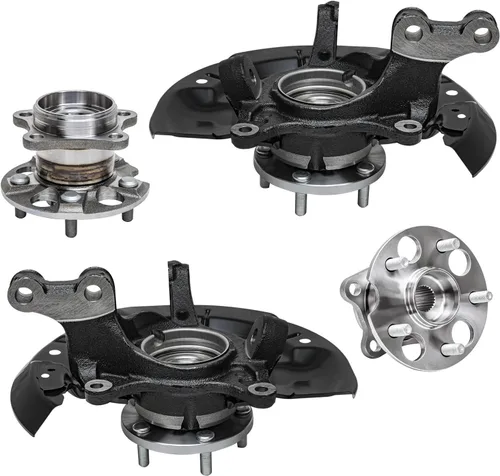 Miniatura 301 de Detroit Axle - Kit de nudillos de dirección delantera izquierda para Ford Edge Lincoln MKX 07-10, cojinete de rueda del lado del conductor, nudillo