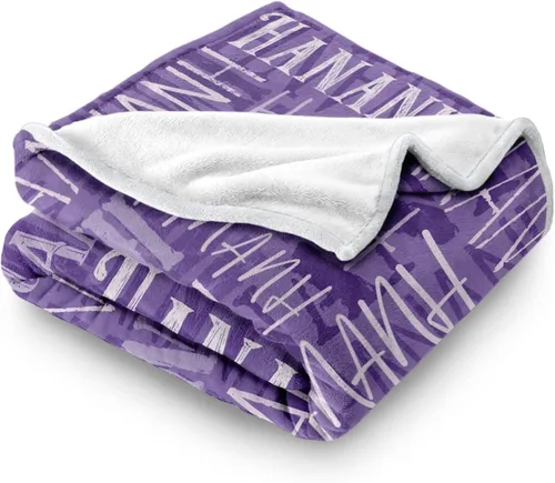 Miniatura 4 de WOMB Manta de bebé personalizada con nombre, manta de nombre personalizado para niños adultos, regalo de cumpleaños/Navidad/hito para niños, niñas