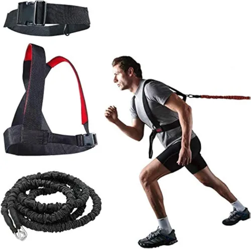 Miniatura 9 de Cuerda de entrenamiento de resistencia, fuerza explosiva, rebote, entrenamiento físico, cuerda de resistencia para mejorar la velocidad, resistencia
