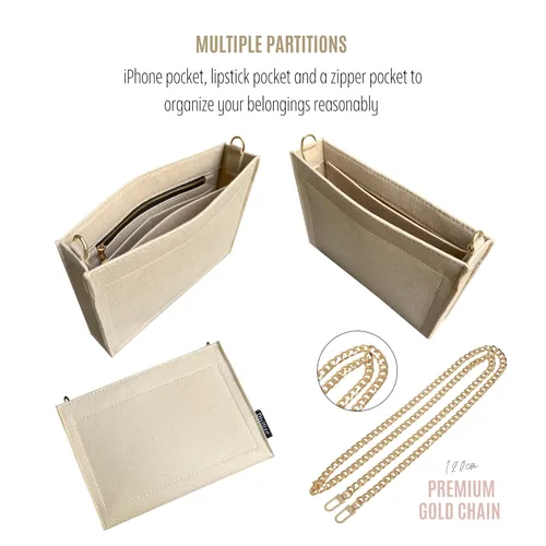 Miniatura 9 de Ophidia Pouch Conversion Kit with Chain Ophidia Pouch Insert with Grommets O Rings Premium Felt Chain (Lime)