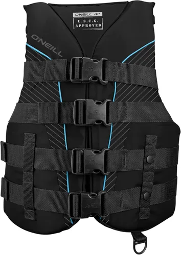Miniatura 7 de O'Neill Chaleco salvavidas SuperLite USCG para mujer Negro/humo/negro: ultra violeta