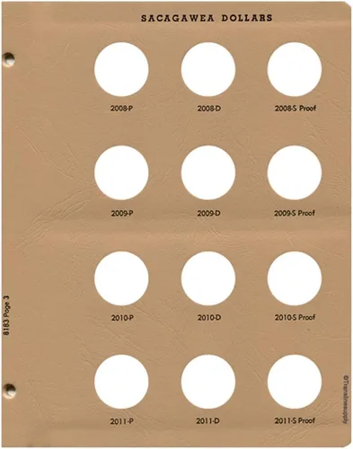 Miniatura 7 de Dansco Álbum Presidencial de Moneda del Dólar con Pruebas 2007-2011 Volumen 1#8184 con funda