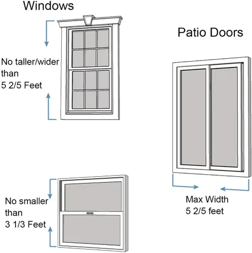 Miniatura 4 de Jeacent Barra de seguridad ajustable para ventana, cerradura de puerta de patio, acero resistente, se extiende de 15 1/2 pulgadas a 29 1/2 pulgadas