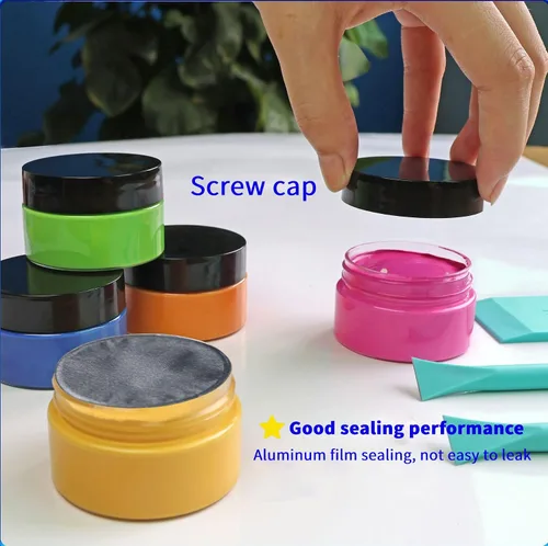 Miniatura 8 de DGAGA Pasta de tiza de 1.76 onzas x 15 colores para plantillas, pasta de serigrafía para manualidades, kit de pintura para manualidades, suministros