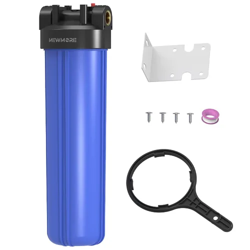 WHB20 - Carcasa de filtro de agua para toda la casa, se adapta a filtros de sedimentos de 20 x 4.5 pulgadas, etc. para agua de pozos y ciudades,