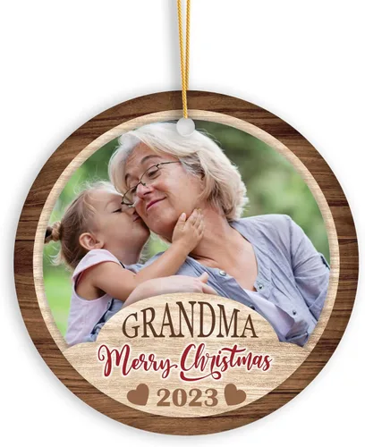 Miniatura 8 de Adorno de bebé de primera Navidad con foto personalizada, adorno de árbol de Navidad con foto personalizada, adorno de recuerdo de bebé, regalo