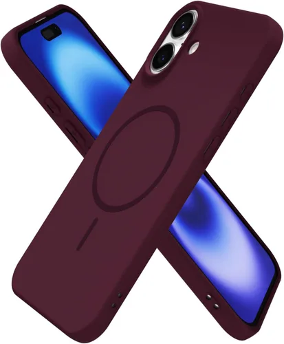Miniatura 257 de oakxco Funda de silicona Mag Safe para iPhone 17 Pro Max, funda magnética delgada y fina compatible con carga inalámbrica MagSafe, bonita funda Negro