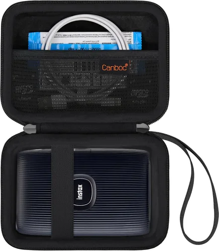 Miniatura 9 de Canboc Estuche de transporte para Fujifilm Instax Mini Link 3 2 1 Impresora para smartphone, bolsillo de malla para película instantánea y cable