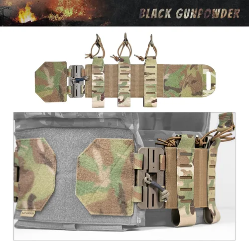 Miniatura 5 de Hebillas magnéticas tácticas elásticas Cummerbund de liberación rápida modelo TC1 Camuflaje: todo terreno