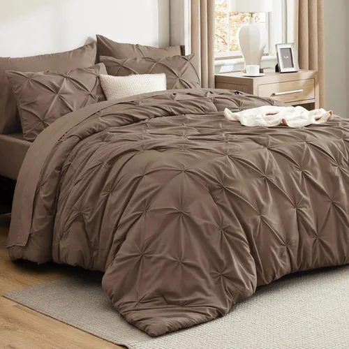 Miniatura 40 de Bedsure - Juego de edredón tamaño matrimonial verde azulado - Juego de ropa de cama tamaño matrimonial en una bolsa de 7 piezas, juego de cama 14