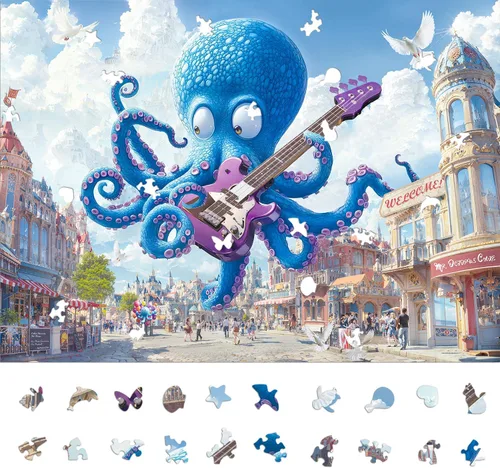 Miniatura 10 de Enchanted Floral Bookshelf Jigsaw Puzzle for Adults 1000 Pieces, Difficult Puzzles Perfect for Game Night, Great Gift Idea, Size 26.65 x 19.25 in