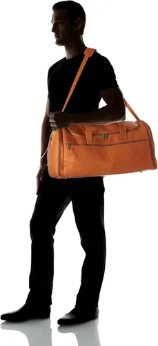 Miniatura 3 de David King & Co. Bolsa de lona extra grande con múltiples bolsillos, Beige Bronceado, Bolsa de viaje extra grande con múltiples bolsillos