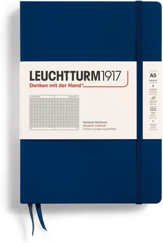 Miniatura 56 de LEUCHTTURM1917 - Cuaderno de tapa dura mediano A5 con 251 páginas numeradas para escritura y diario (verde menta, con puntos)